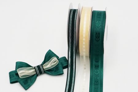 Green Tones Woven Ribbon Set